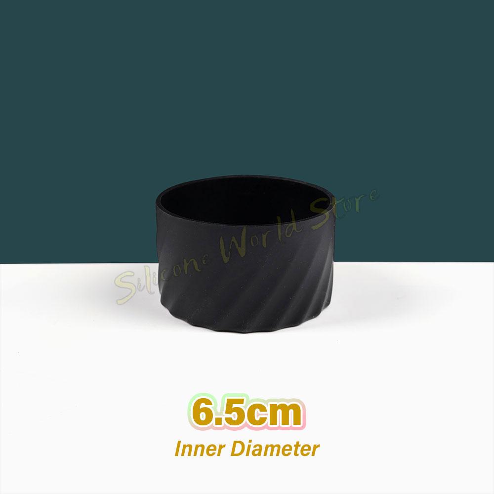 

SW 1PC 6.5CM Silicone Cup Cover 65MM Silica Gel Coaster Cups Base for Protective Cup Bottom Prevent Scratch Non-slip Boot Sleeve