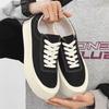 2025 new men's shoes summer cloth shoes trendy canvas shoes breathable casual versatile thick sole heightening sports casual shoes