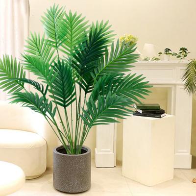 Artificial Areca Palm Plant Palm Tree Faux Green Plant UV Resistant Fake Tropical for Sunday Floral Arrangement Hawaiian