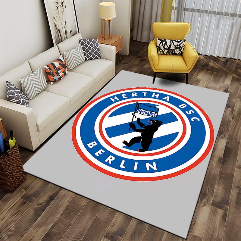 Hertha BSC Berlin Logo Carpet Suitable As a Non-slip Mat for the Living Room or Bedroom Sofa
