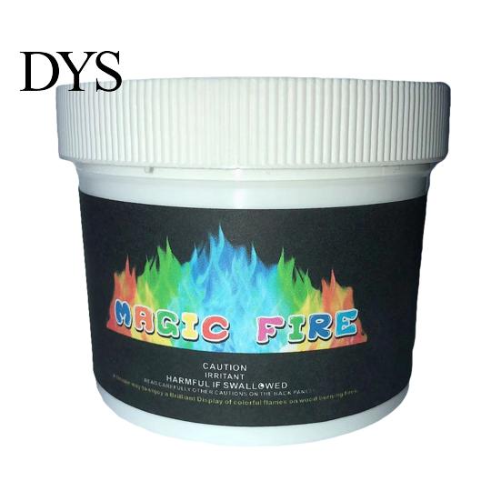 Proszek Zmieniający Kolor 50g/150g Płomień Dekoracyjny Dodatek Atmosfery Lekki Żywy Magiczny Ogień na Plażę Barwnik B black