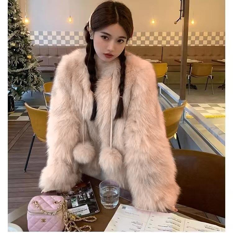 

Новое осенне-зимнее легкое пальто из искусственного меха лисы тока, женское зимнее тонкое пальто с длинным ворсом XL