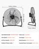 18 In Floor Fan 3 Speed 360° Adjustable Tilt High-Velocity Industrial Fan