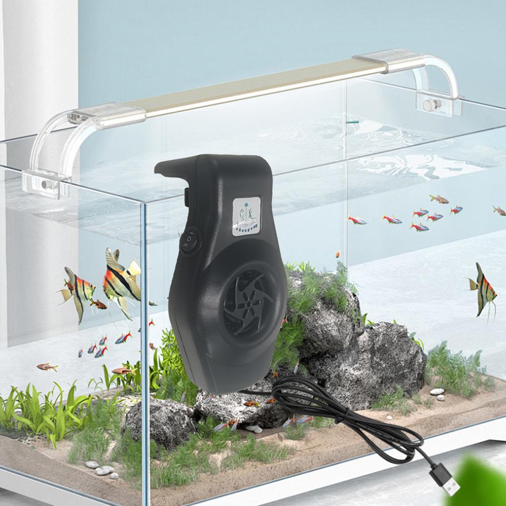 Aquarium Cooling Fan with Speed Controller Mini Aquarium Chiller Quiet Aquarium Cooler Suitable for Freshwater Saltwater Tanks