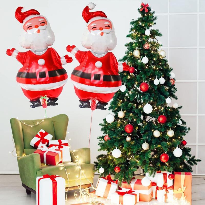 1pc 119cm Christmas Balloon Large Santa Claus Decorative Balloon Aluminum Foil Balloon For Christmas Party Decorative Supplies