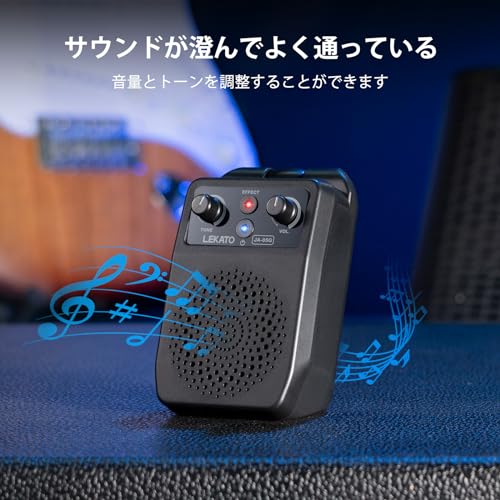 Compact Mini Guitar Amplifier, 5W, 4 Effects, Bluetooth, Lightweight, Rechargeable, Clean, Distortion, Overdrive, Reverb
