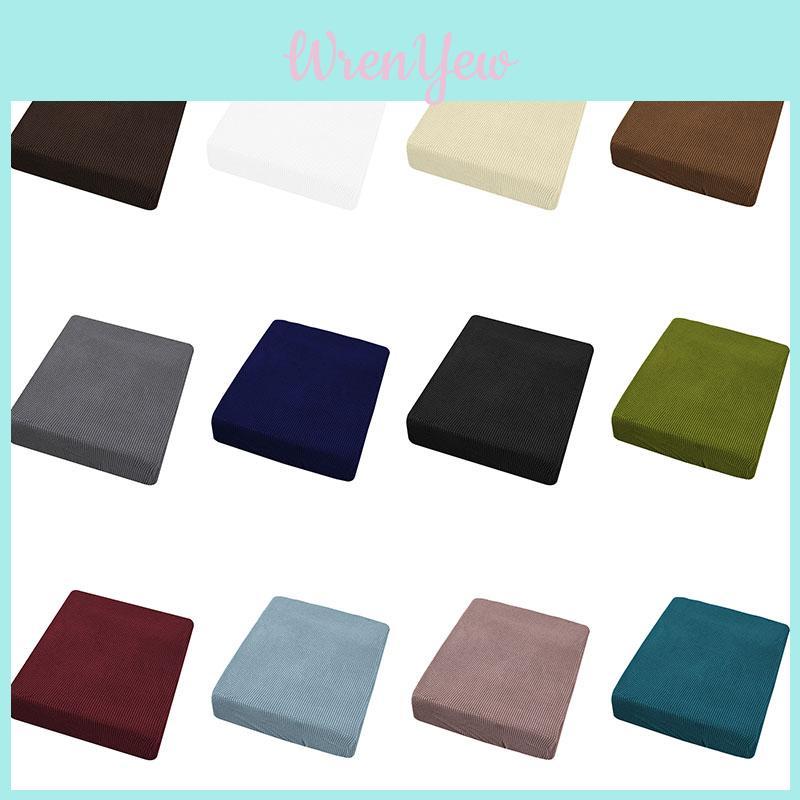 Stretchy Couch Seat Cushion Cover Soft Hand-feeling Easy To Fit Protector