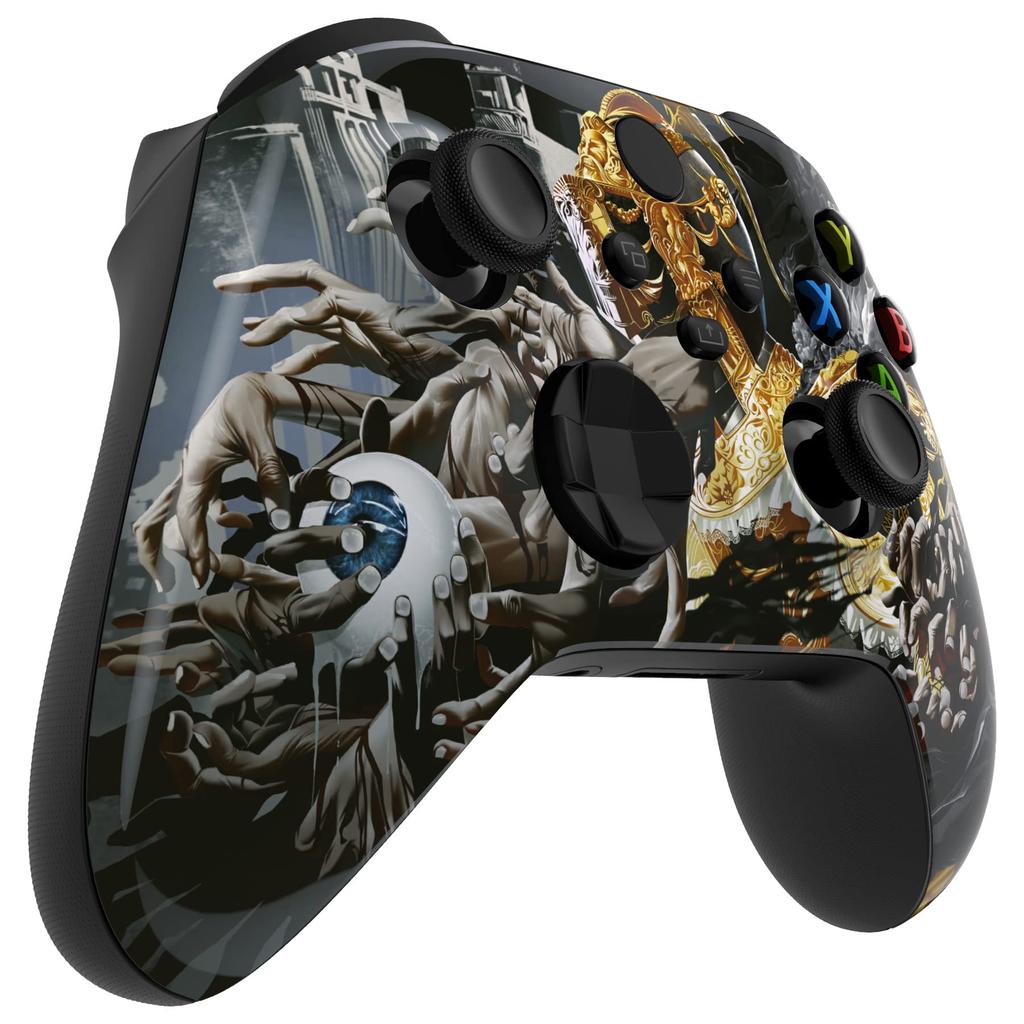 Custom Front Housing Shell for Xbox Series Featuring a Mildly Cover Faceplate for Xbox Series and Xbox Core Not eXtremeRate's X/S, Horror-inspired