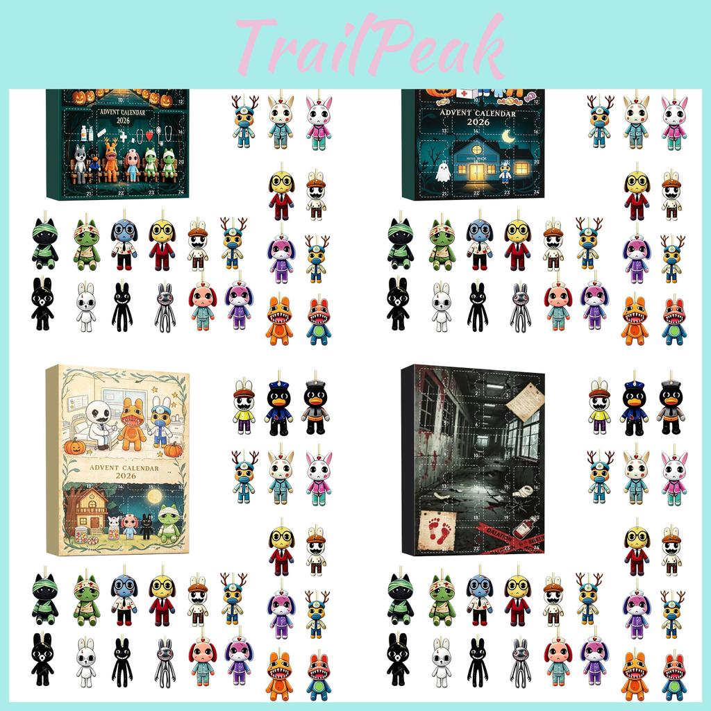 Animal Hospital Christmas 24piece Acrylic Blind Box Collection For Holiday Celebrations