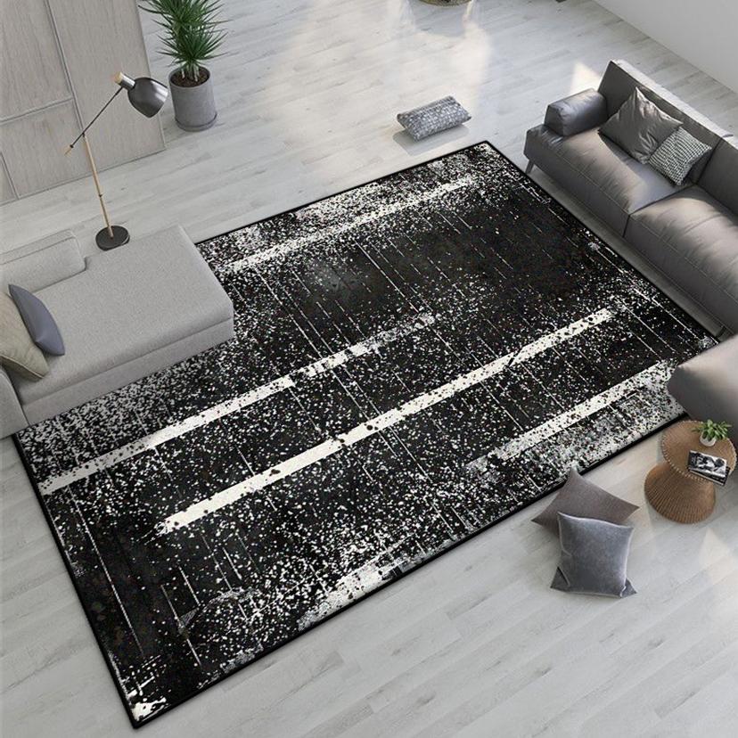 Abstract Easy Clean Carpet French Style Decoration Home Living Room Sofa Area Rugs Non-slip Bedroom Cloakroom Entrance Floor Mat