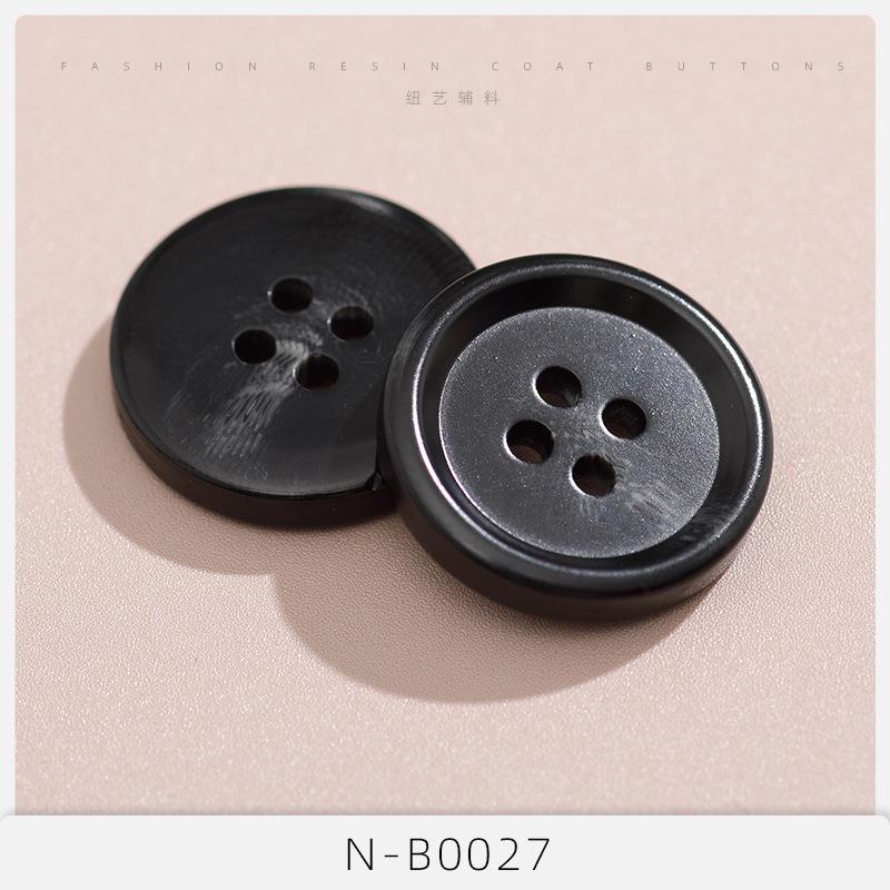 

10 шт. пуговиц тренчкот женский смоляной черный пуговицы высококачественный мужской костюм одежда пальто аксессуары Daquan кардиган костюм 24L=15.0 MM*N-B0027