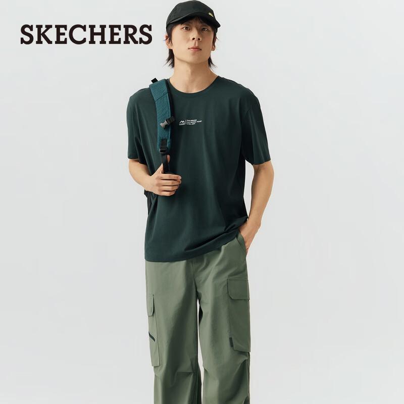 Skechers Men s Loose Fit Quick-Dry T-Shirt L 100