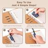 Detachable Pen Clip PU Leather Pen Fixed Clamp Practical Pen Holder  Notebook Use