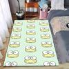 Cartoon Frog Pattern Carpet, Green Background, Cute Room Decor. Suitable for Use As an Anti-slip for Living Room Bedroom Sofas