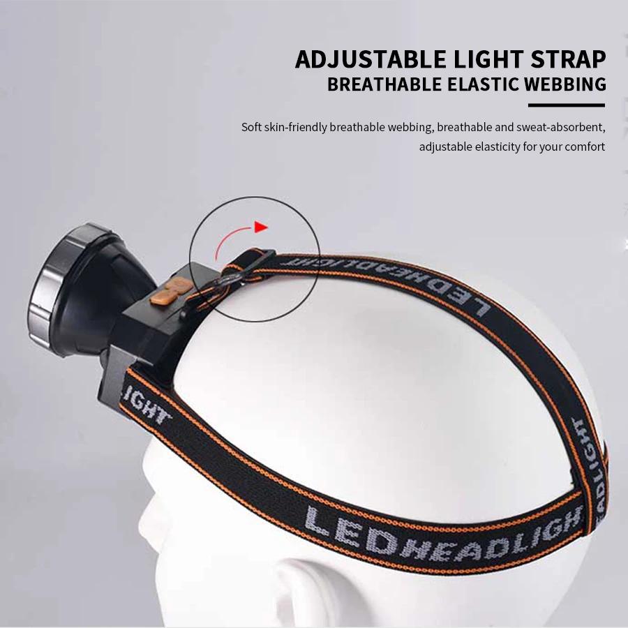 9900LM LED Starklicht Stirnlampe Wiederaufladbare Ultrahelle Kopfmontierte Taschenlampe Outdoor Langstrecken Nachtfischen Stirnlampe