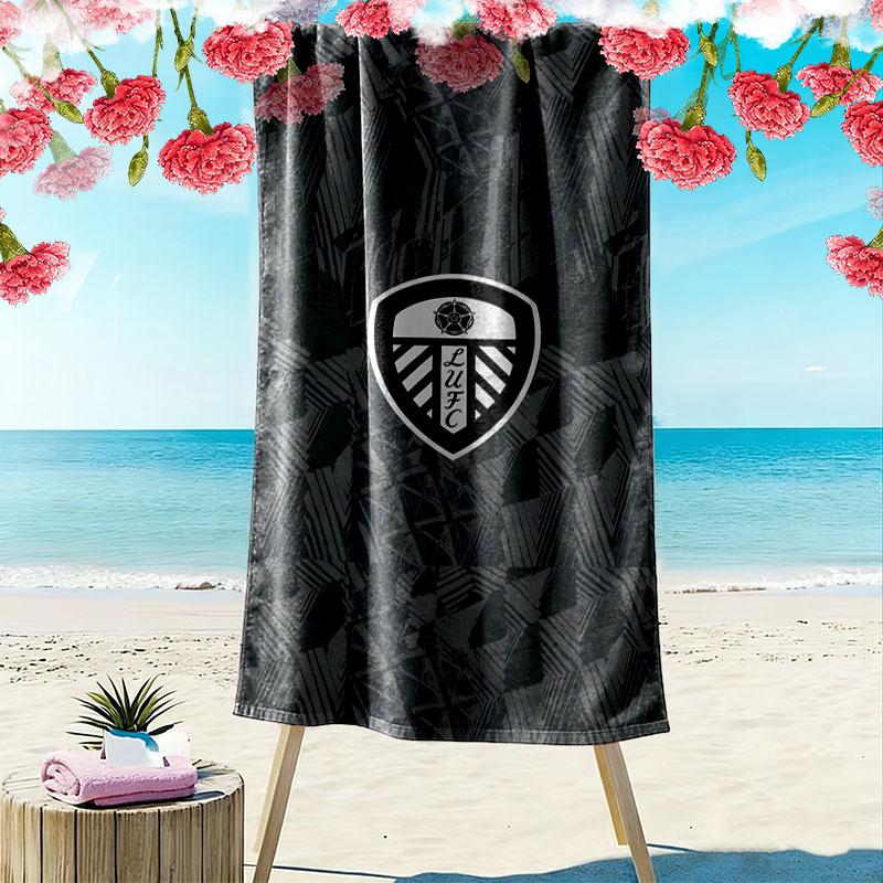 Asciugamano da Spiaggia Leeds United Stampato, Asciugamano Grande Morbido ad Asciugatura Rapida per Spiaggia Campeggio Nuoto