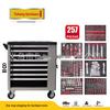 257-Piece High-Performance 8-Drawer Mobile Tool Cabinet & Mechanic Socket Set