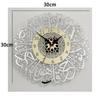Islamic Living Room Eid Decor Home Decoration Hanging Watch 3D Clocks Silent Quartz Mirror Decoration Clock DIY Wall Clock