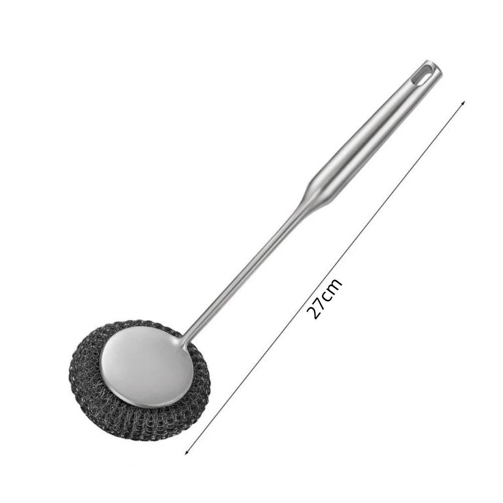 Edelstahl Spülbeckenbürste Starke Dekontamination Ölentferner Scheuerschwamm Schüssel Topf