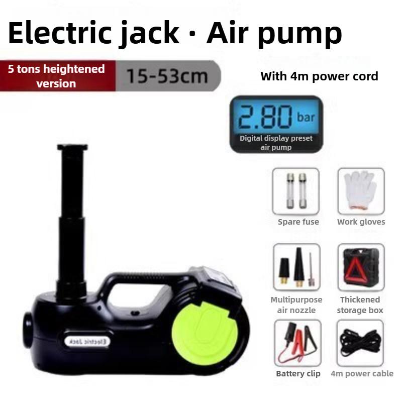 SUV Truck Emergency Equipment Car Repair Tool Set Electric Jack 12V 5 Tons Electric Wrench Jack Kit