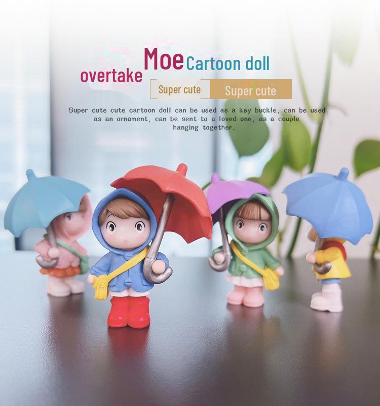 Umbrella Couple Ornaments for Cake Decorating and Home Decor