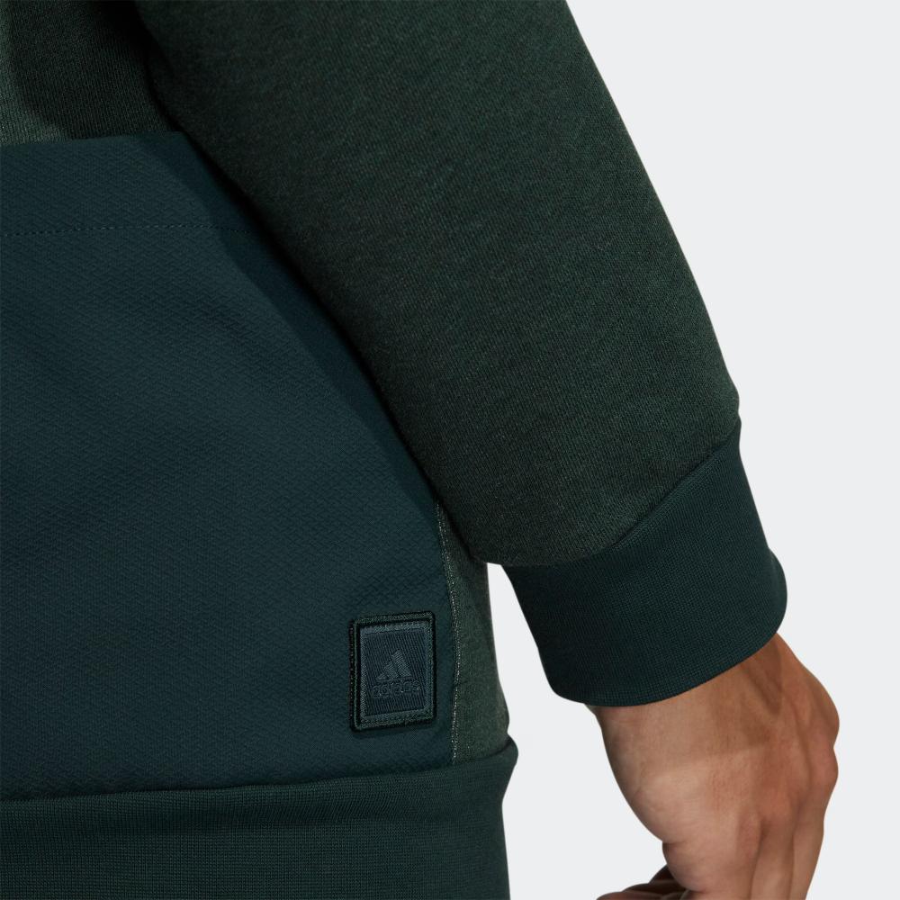 adidas Gt Crew Sweatshirt With Solid Color Letter Embroidery Men Tops Green HG3262