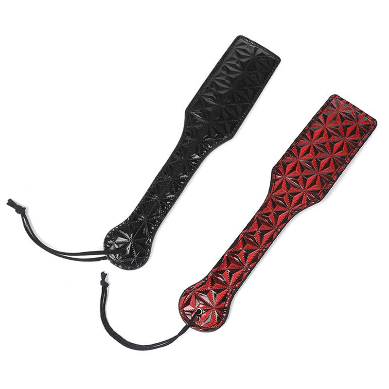 Diamond Pattern Flog Spank Paddle Horse Whip Beat Submissive For Horse Training