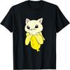 Banana Cat Kawaii Cat In Banana Love Cats And Bananas T-Shirt