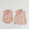 Sommer Mädchen Schwesternoutfits: Baby Strampler & Fruchtsalat Cheongsam Set