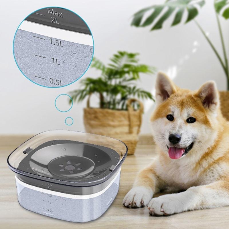 Puppy Water Dispenser Water Bowls Non-Slip Dog Dish Pet Drinking Bowls for Small Medium Dogs Floating Disc
