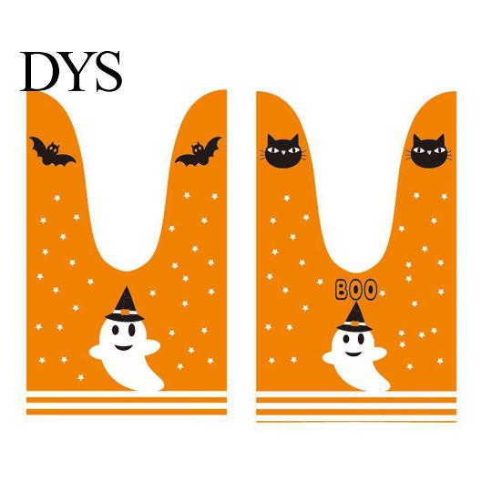 Halloween Candy Bags 48 Pcs Bags, Kids Trick or Treat Goodie Cute Rabbit Food Grade for Nougat Ear Small Plastic Gift Cookie, Snack, Treat,