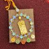 Pendentif de voiture Dieu de la richesse Lingyin Wulu de Hangzhou: Boulier Coloré pour Décoration de Véhicule Haut de Gamme, Symbolisant la Paix et la Fortune
