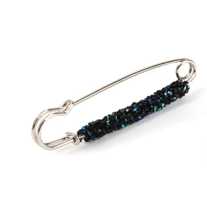 Crystal Brooches Waist Buckle Cardigan Jeans Anti-fade Brooch Pins Women Sweater Coat Anti Fall Pearls Clothes Pin Decoration