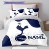 Custom Name,Tottenham Hotspur Pattern Bedding Home Decoration Birthday Gift ( 1 Duvet Cover + 2 Pillowcase, Without Core),fan Merchandise.