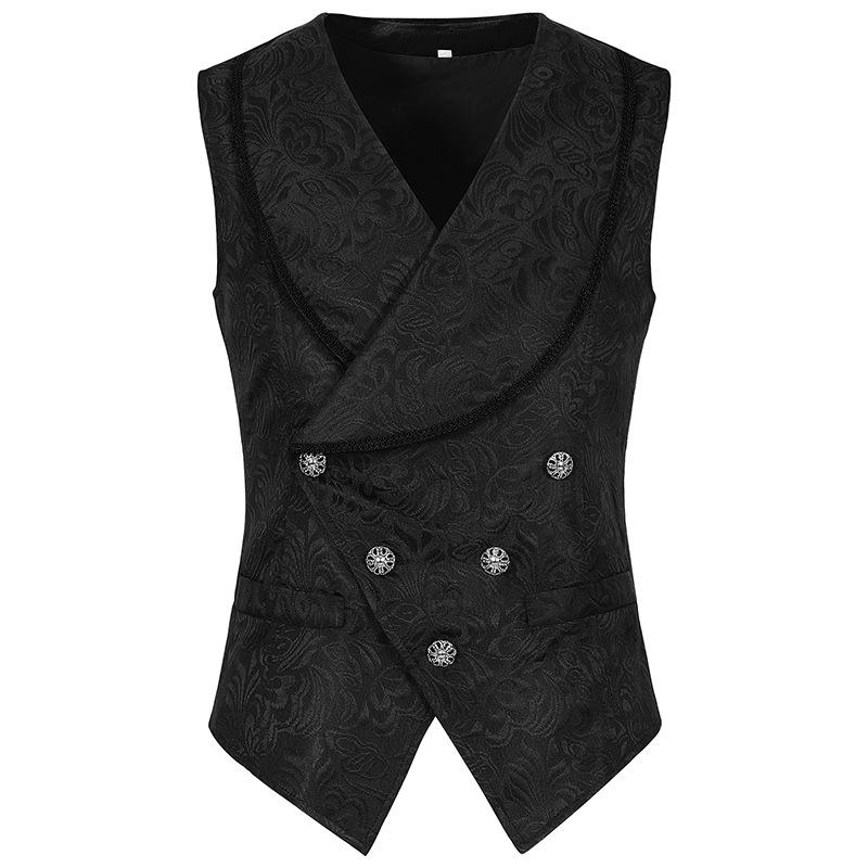 2024 Men's European & American Steampunk Victorian Pleated Medieval Shirt