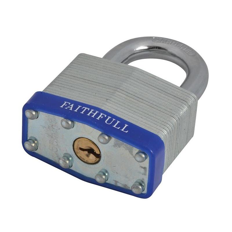 Faithfull Laminated Steel Padlock