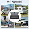 RV Push Out Window Aluminum Alloy & Tempered Glass with Screen, for Caravan Trailer Conversion Van 30-80mm Wall
