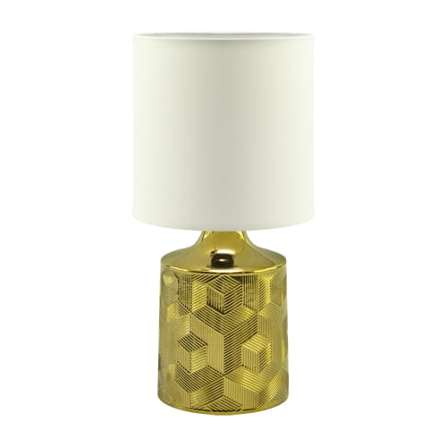 Table Lamp Gold White 25W Linda E14 Ideus 03786