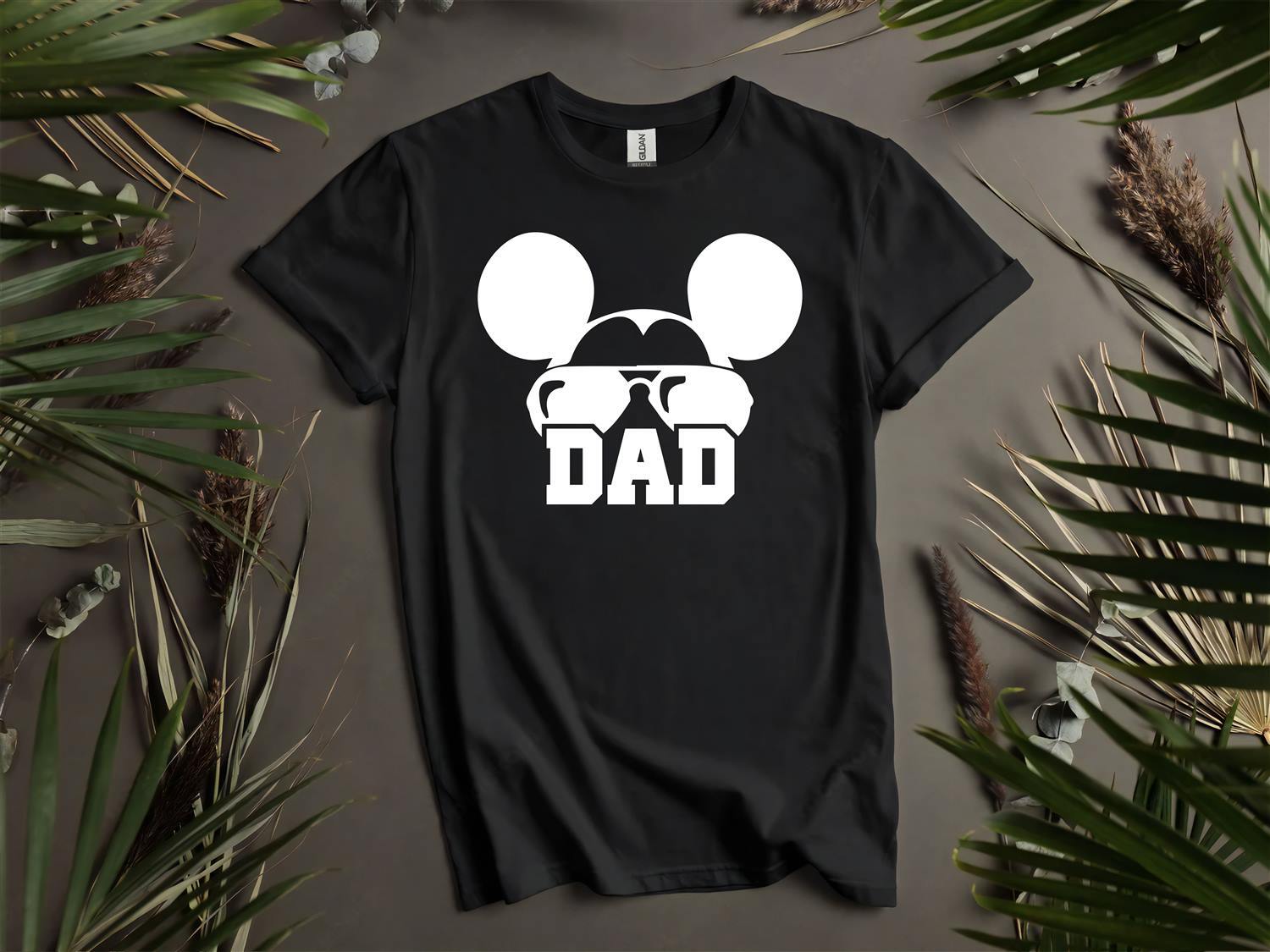 Dad Mickey Mouse Head T-shirt T shirt Men Women Unisex Tshirt L75 XXL
