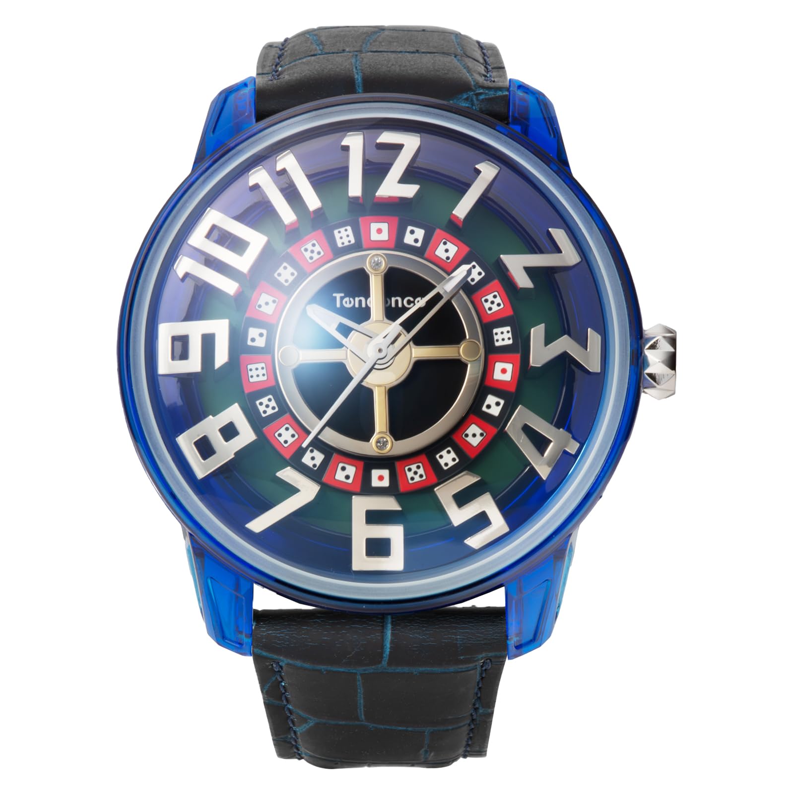 

TENDENCE Men s KINGDOME Watch TY023012-NVLE-AM, Quartz Movement, 5 ATM Water Resistance, Mineral Glass, Blue Dial, Synthetic Resin [Parallel Import]