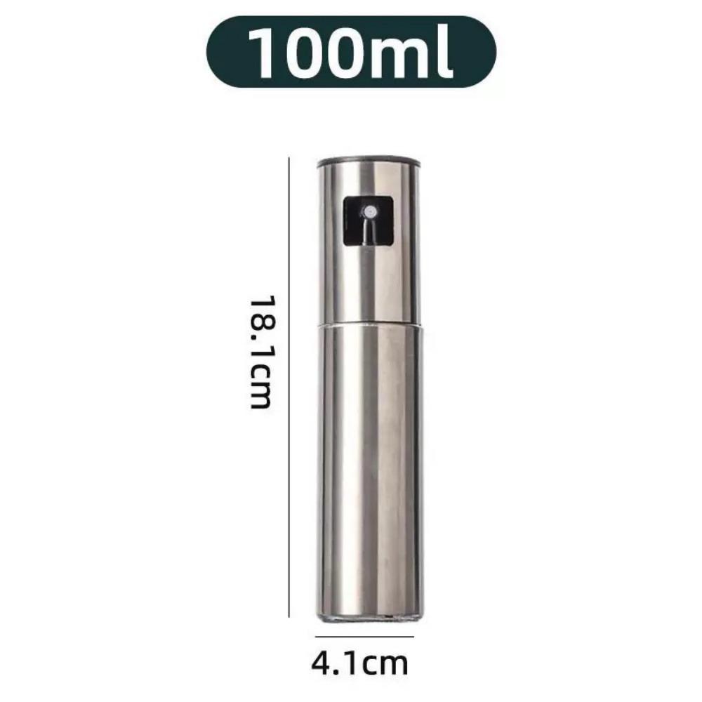 

Portable 100ml Olive Oil Sprayer Stainless Steel Refillable Kitchen Oil Sprayer Leak-Proof Kitchen Press Spray Bottle