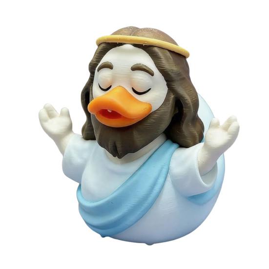 Jesus Anka Figur Samlarobjekt 3D-tryckta Kristna Anka Figurer Religiös Liten Jesus Anka Prydnad för Skrivbord Bil Instrumentbräda Dekor