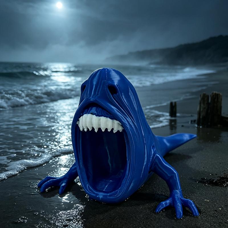 New 3D Printed Sea Eater Action Figure Anime Bloop Gran Maja Deadra Leviathan Model Joint-movable Deep Sea Monster Toy Xmas Gift