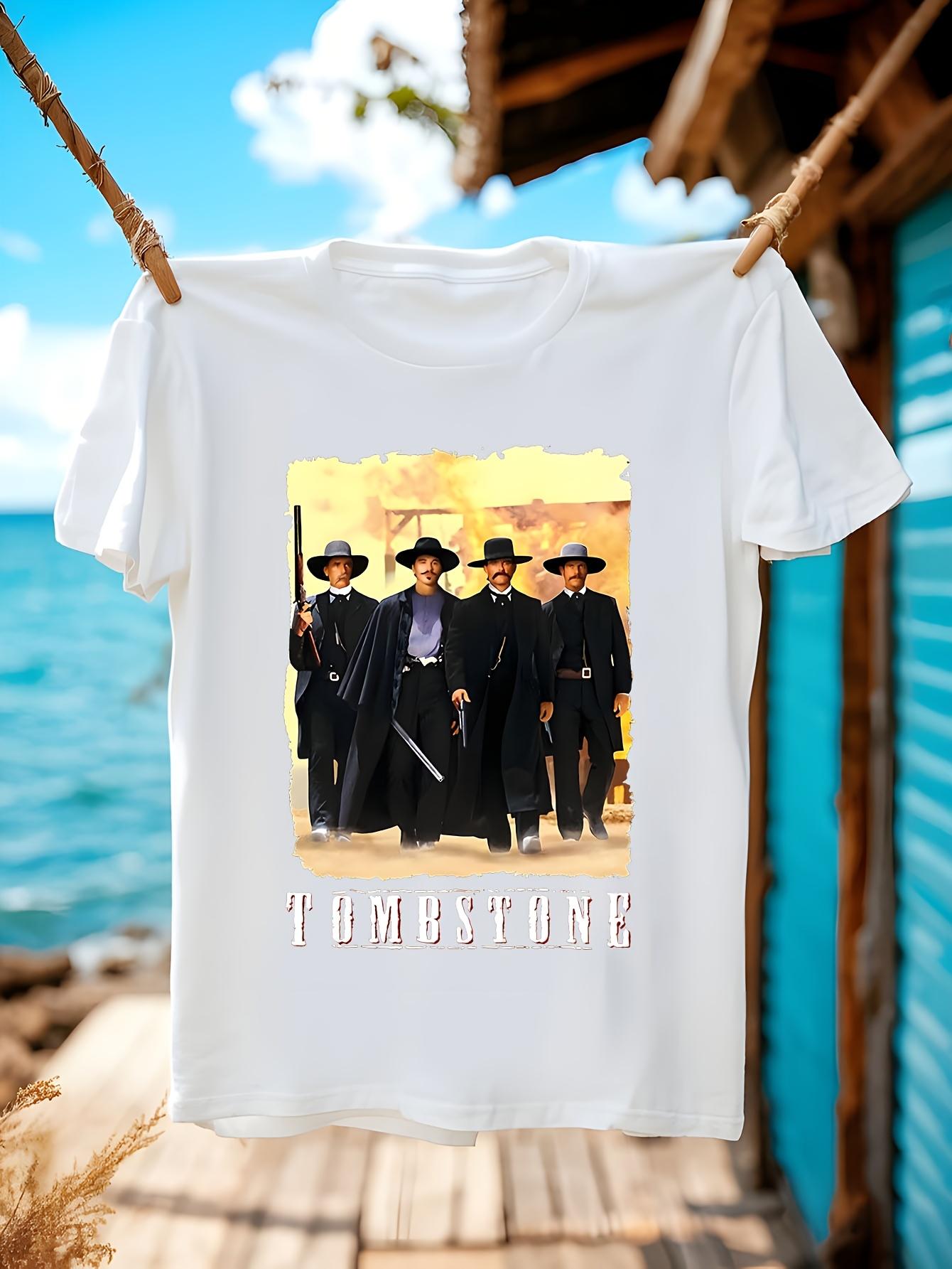 Huckleberry Black Tshirt from The Tombstone Movie XXXL