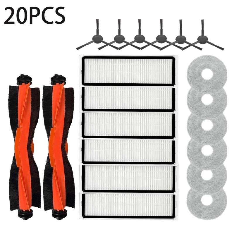 For Xiaomi Robot Vacuum S20+ / S10 Plus / B108GL / B105 / B108CN B113CN Spare Parts Filter Main Side Brush Mop Accessories