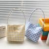 2025 Summer New Simple Nylon Underarm Bag Niche Design Letter Embroidery Portable Bucket Bag