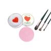 Heart-Shaped Makeup Brush & Beauty Blender Cleaning Soap - Mini Portable Cleaner with Essential Oils