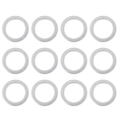 X AUTOHAUX Leeresztő alátét Leeresztő tömítés Illeszkedik M20 94109-20000 Honda Ezüstszínű 12 darab