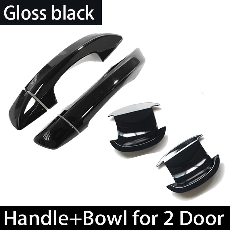 Exterior din fibră de carbon pentru Volkswagen VW Scirocco 3 MK3 2008 ~ 2017 2009 crom lucios negru capac mâner ușii bol mașină