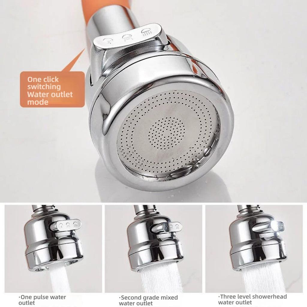 New Kitchen Bathroom Wall Mounted Faucet Single Cold Rotatable Extension Water Hose Antifreeze and Crack Prevention Tap